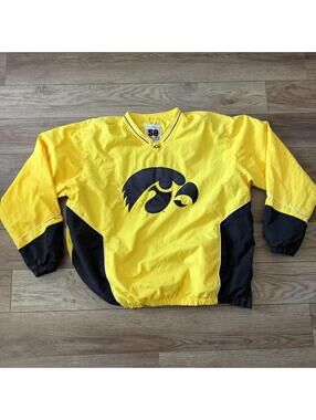 Vintage Iowa Hawkeyes Pullover Windbreaker 58 Sports XXL